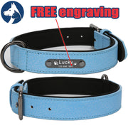 Personalized Dog Collar Leather Pet