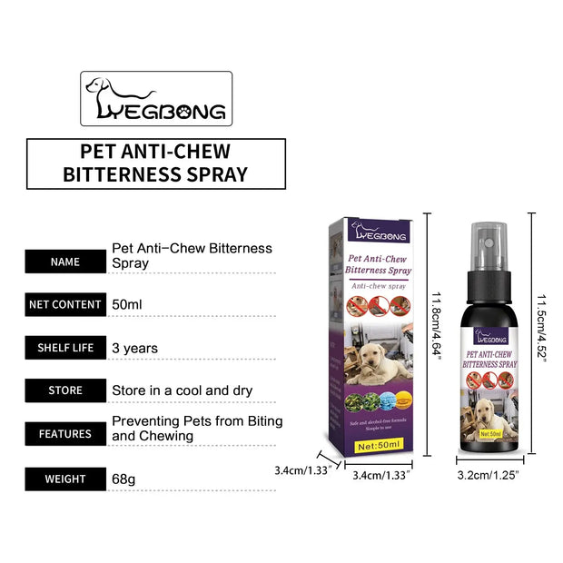 Pet No Chew Spray Bitterness Anti Gnawing wellness