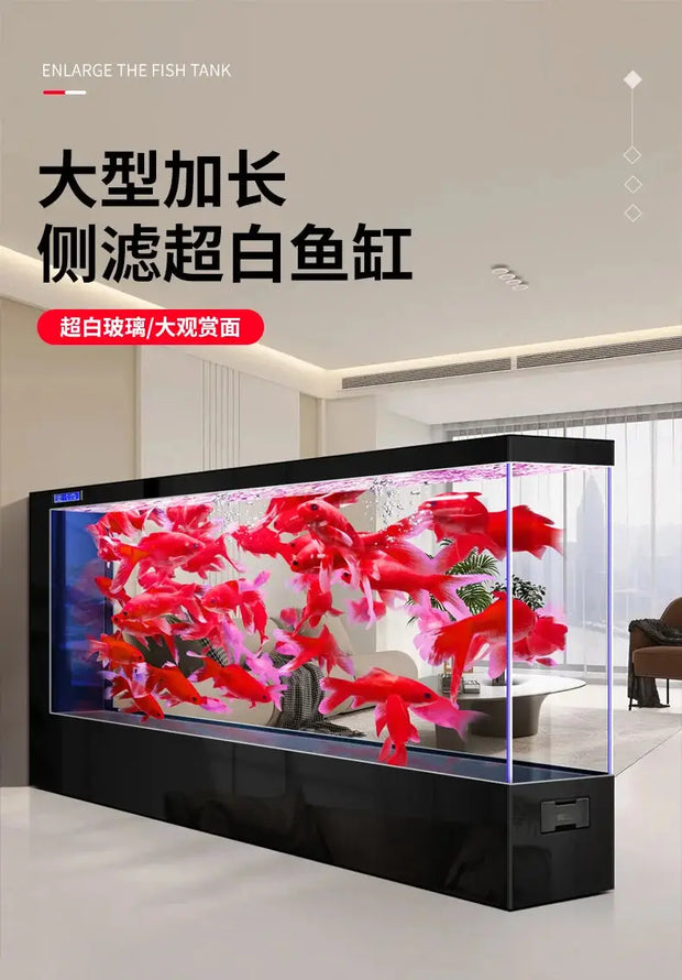 Modern Living Room Fish Tanks Nordic Luxury Design