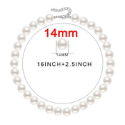 Luxury Imitation Blanc Pearl Pet luxury Dog Collar Adjustable