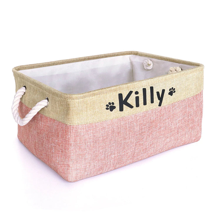 Personalized Dog Toy Basket Free