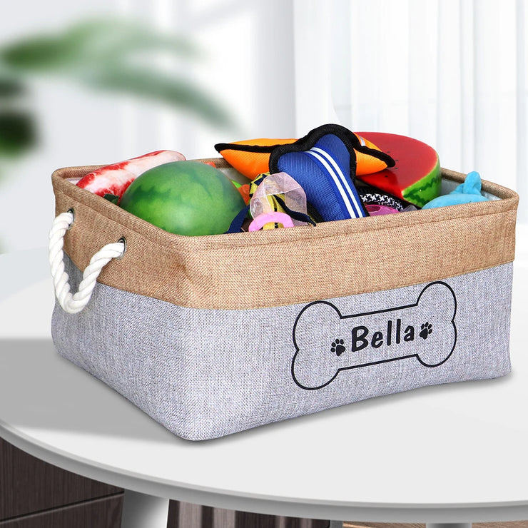 Personalized Dog Toy Basket Free