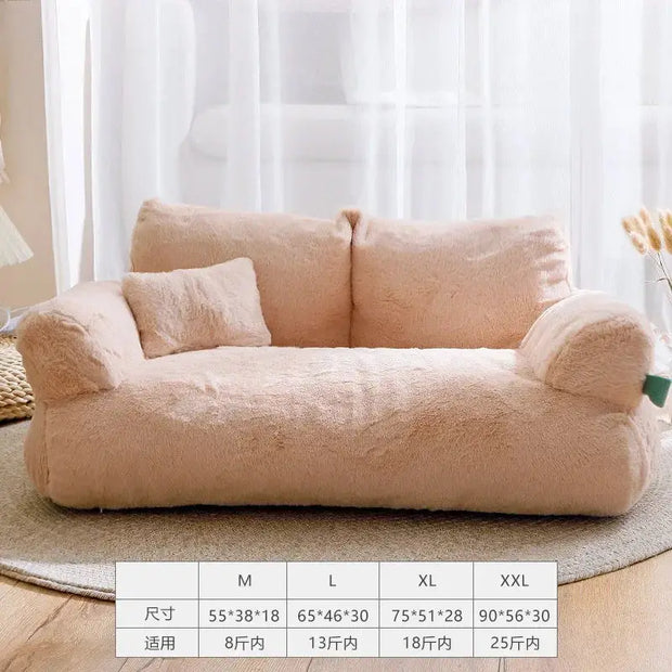 Cat bed House Plush Dog Sofa Beds Washable Warm Pet Dog luxury