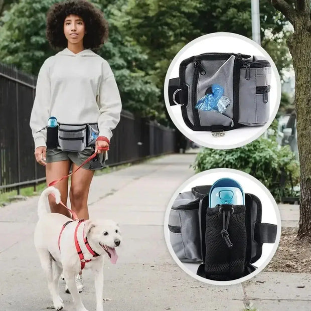 Backpack Pet wellness Training Waist Pack Walking Dog Bag Training