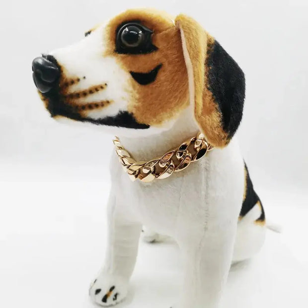 Luxury Dog Collar Gold Pet Necklace Dog Chain