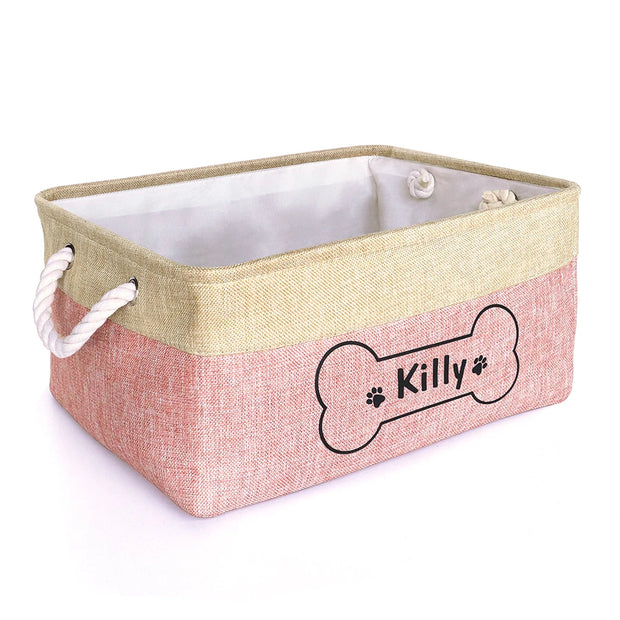 Personalized Dog Toy Basket Free