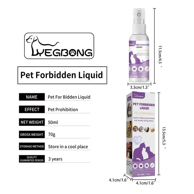 Pet Calming Spray Soothe Mood Puppy Dog wellness