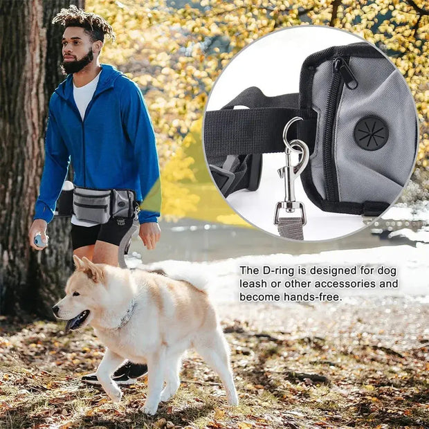 Backpack Pet wellness Training Waist Pack Walking Dog Bag Training