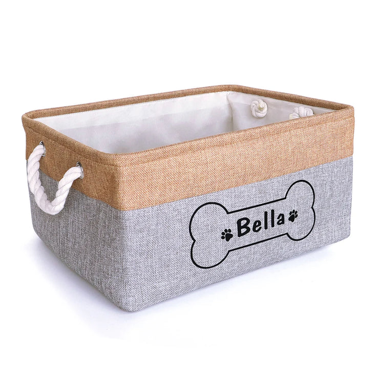 Personalized Dog Toy Basket Free