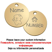 Personalized Pet Cute Dog Name Engraved ID