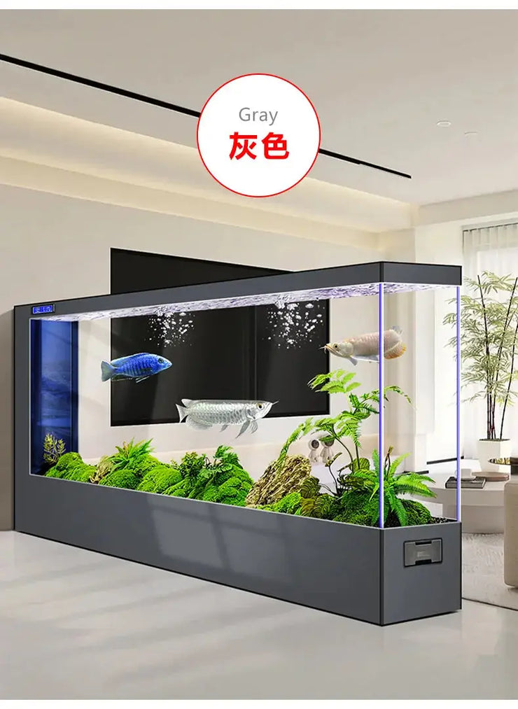 Modern Living Room Fish Tanks Nordic Luxury Design