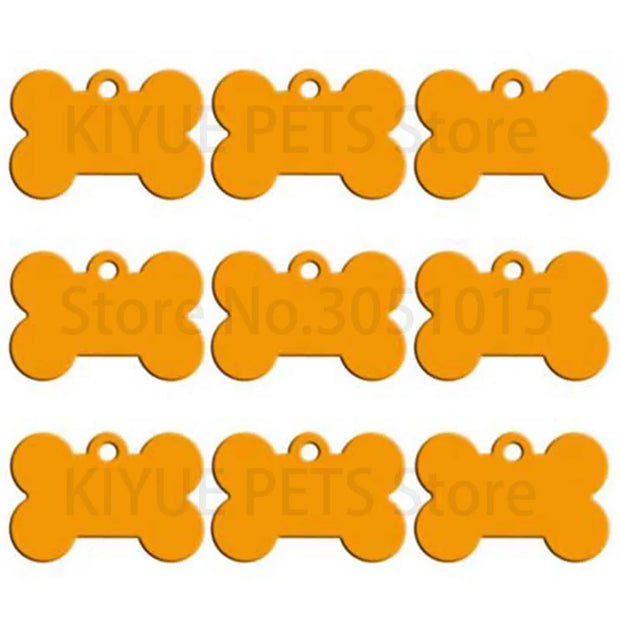 100Pcs Wholesale Dog ID Tags Nameplate