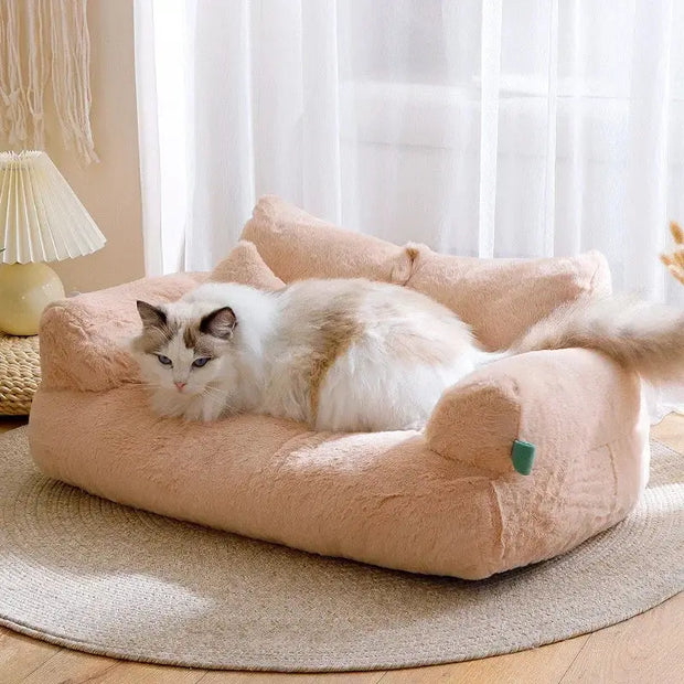 Cat bed House Plush Dog Sofa Beds Washable Warm Pet Dog luxury