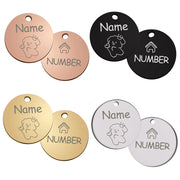 Personalized Pet Cute Dog Name Engraved ID