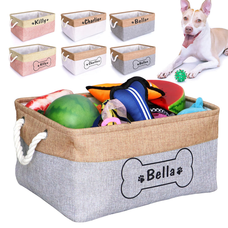 Personalized Dog Toy Basket Free