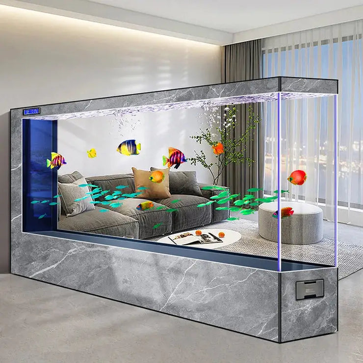 Modern Living Room Fish Tanks Nordic Luxury Design