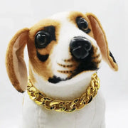 Luxury Dog Collar Gold Pet Necklace Dog Chain