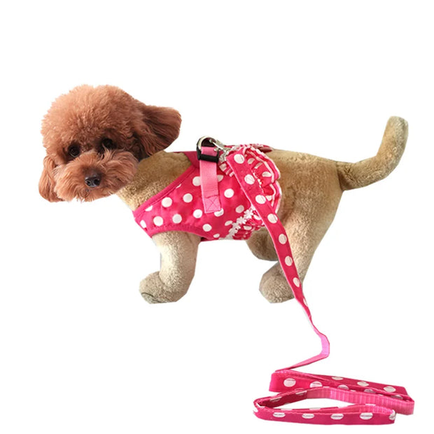 Luxury Dot Design Pet Dogs Chest Harness luxury