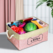 Personalized Dog Toy Basket Free