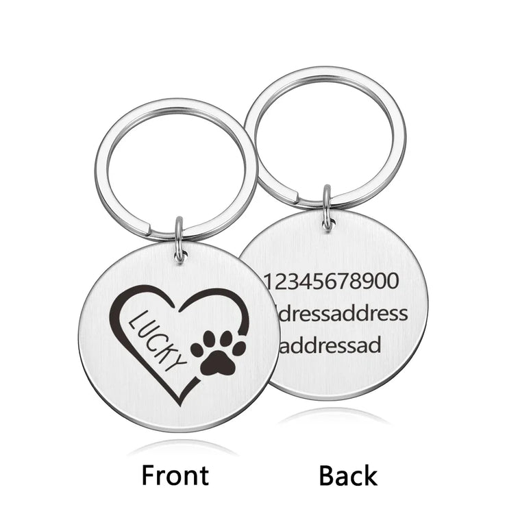 Personalized Pet Cat Dog ID Tag Collar