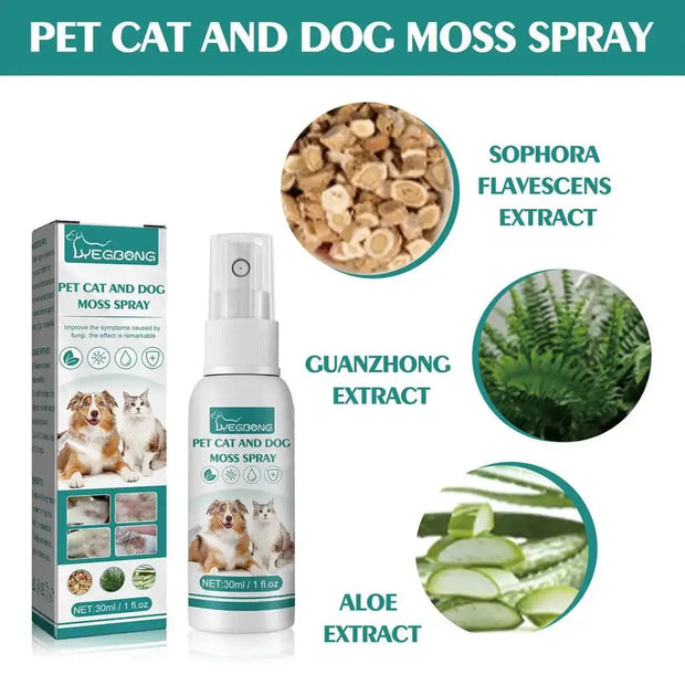 Cat wellness and Dog Skin Problems Pet Moss Spray