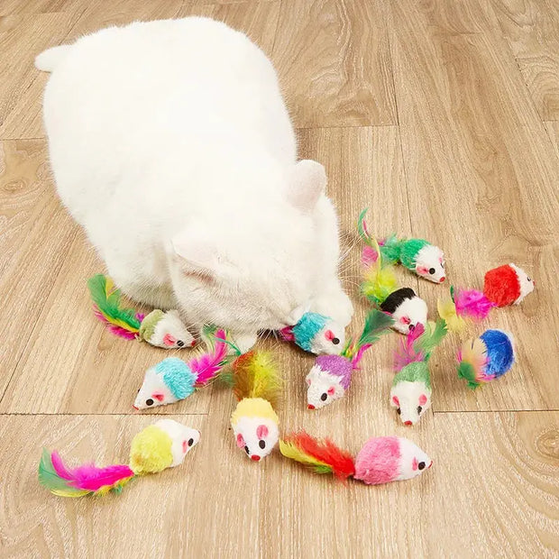 Pet Cat Toys Rabbit Fur False Mouse   gadget