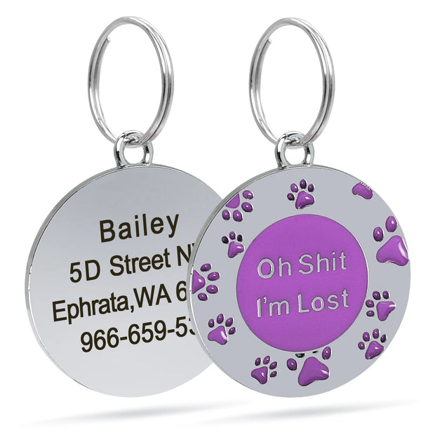 Personalized Dog Cat ID Tag Collar