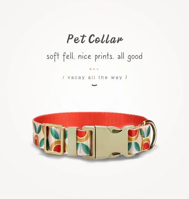 PLATTCO Nylon Printed Dog Collar