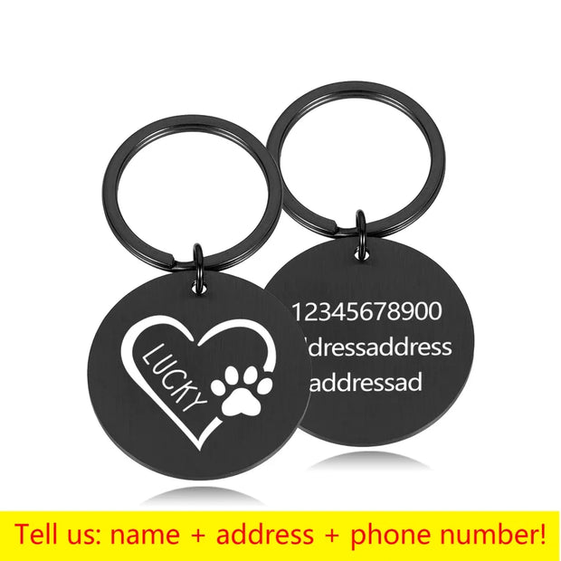 Personalized Pet Cat Dog ID Tag Collar