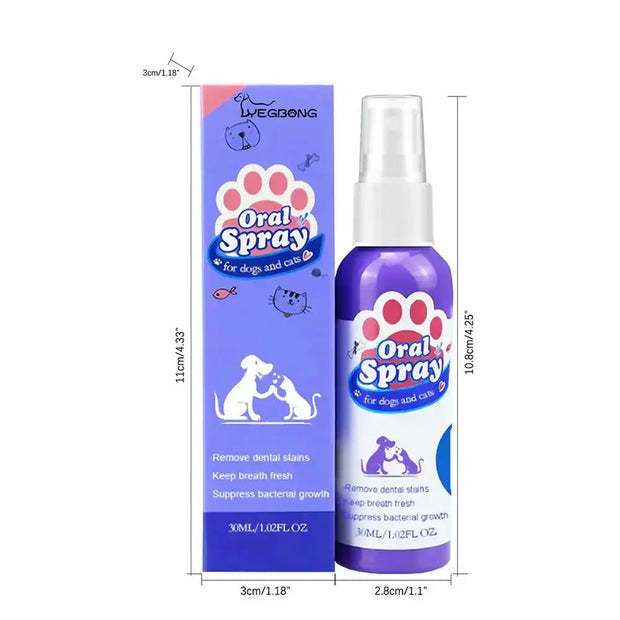 30ml Pet Oral Spray Dogs Teeth Cleaning wellness