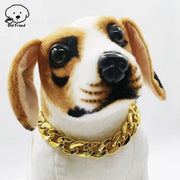 Luxury Dog Collar Gold Pet Necklace Dog Chain