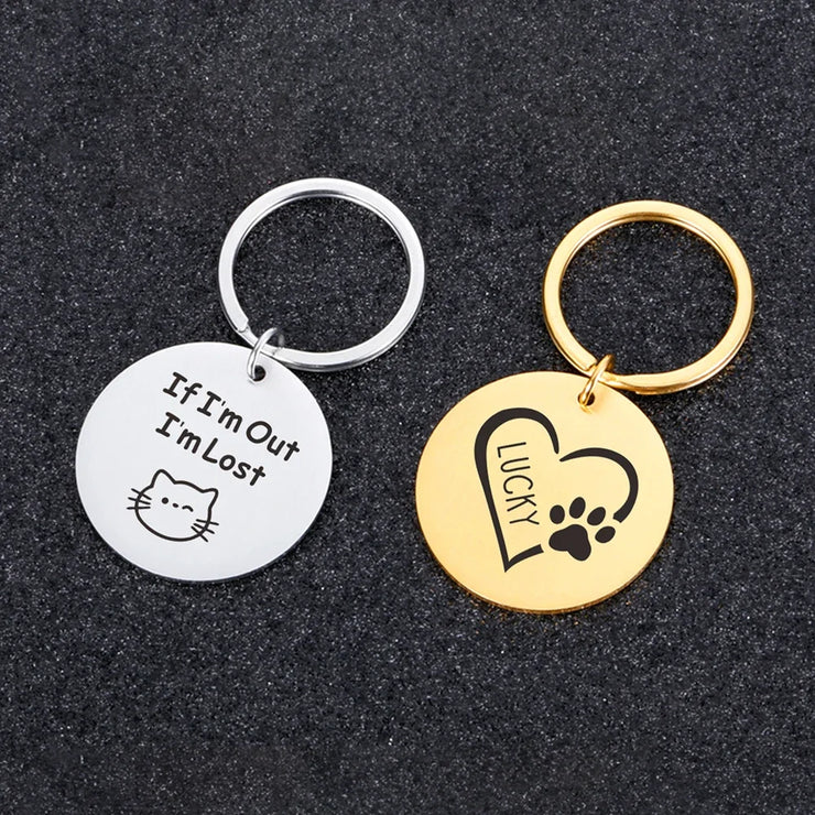 Personalized Pet Cat Dog ID Tag Collar