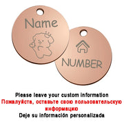 Personalized Pet Cute Dog Name Engraved ID