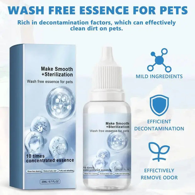 20ml No Wash Pet wellness Essence Deodorant Clean & Smooth Hair