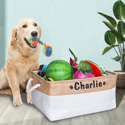 Personalized Dog Toy Basket Free