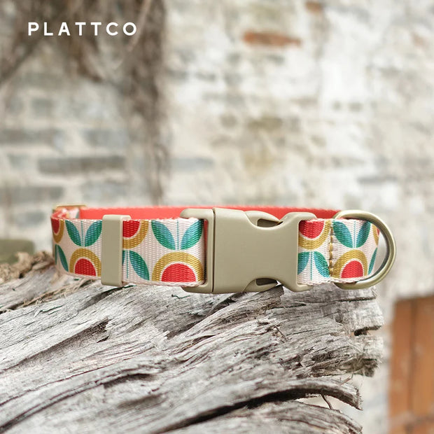 PLATTCO Nylon Printed Dog Collar