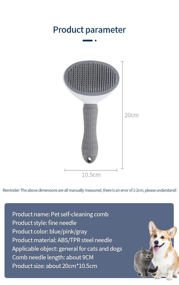 Pet Cat Hair Brush Dog Comb Grooming  gadget