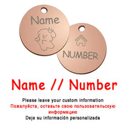 Personalized Pet Cute Dog Name Engraved ID