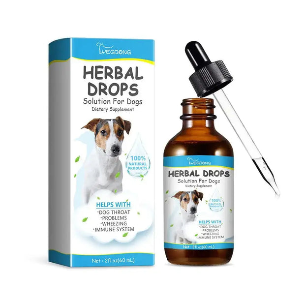 60ml Herbal Pet wellness Cough Drop Relieve Discomfort Throat