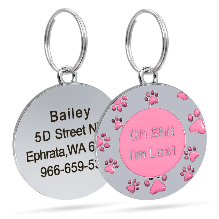 Personalized Dog Cat ID Tag Collar