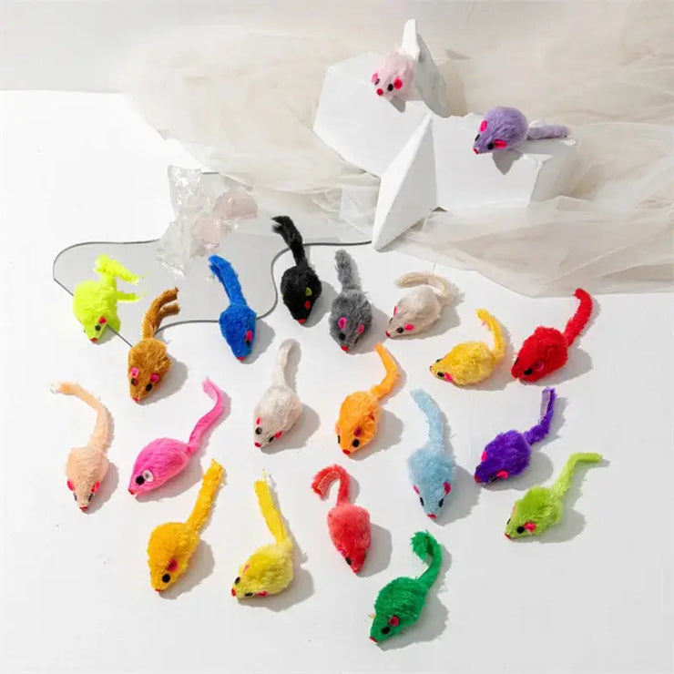 Pet Cat Toys Rabbit Fur False Mouse   gadget